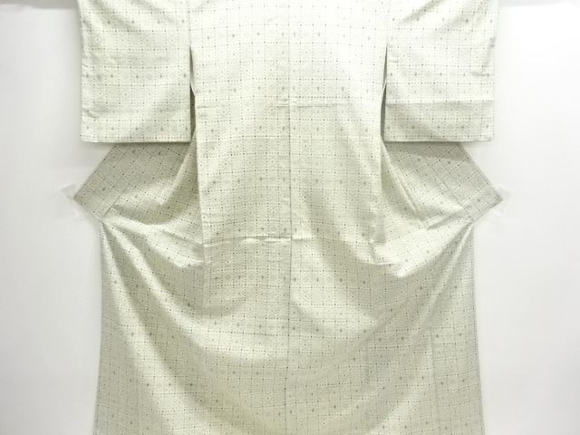 JAPANESE KIMONO / ANTIQUE HON-SHIOZE KIMONO / FLORAL PATTERNS WOVEN A 